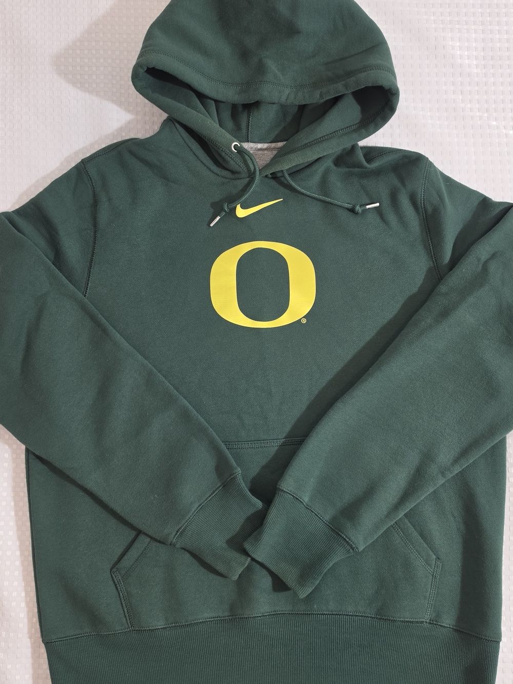 Nike Green Hoodie with Yellow O Logo